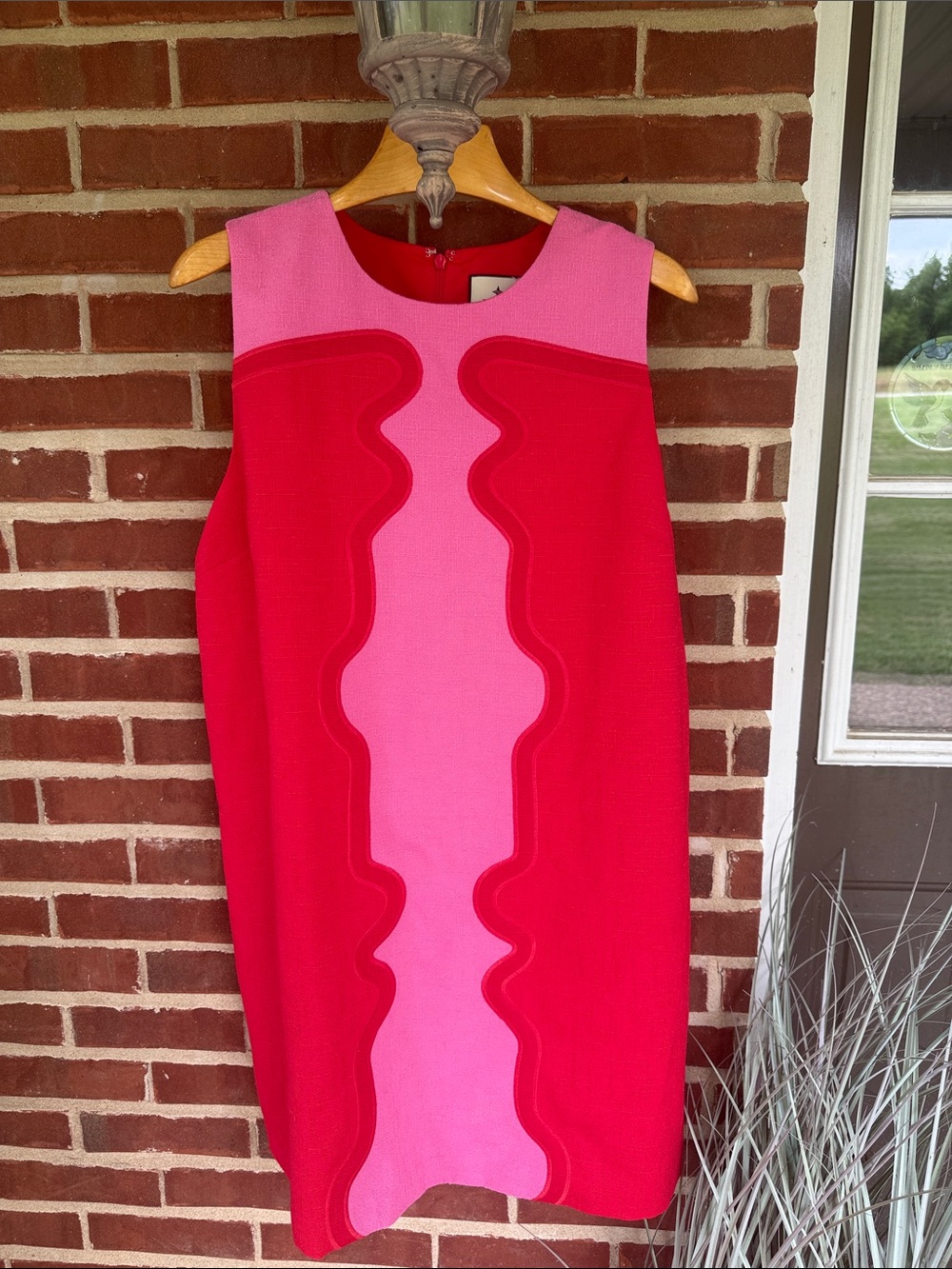 TUCKERNUCK Dress Poppy and Hot Pink Marlowe Party Cocktail Preppy XXL Retro Mod - Picture 8 of 12